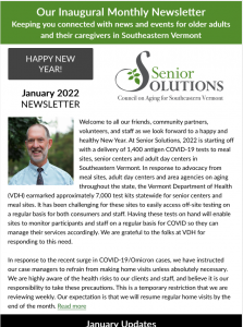 Senior Solutions January eNewsletter 2022